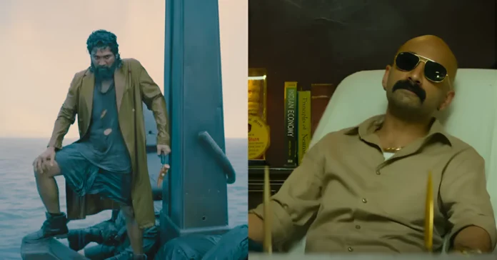 Pushpa 2 Budget Collection and Review: Allu Arjun as Pushpa and Fahadh Faasil as Shekhawat in key scenes from Pushpa 2: The Rule